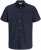 Jack & Jones Henry Slub Short Sleeve Navy - Skjortor - Stora skjortor - 2XL-8XL
