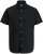 Jack & Jones Breeze Linen Short Sleeve Shirt Black - Skjortor - Stora skjortor - 2XL-8XL