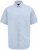 D555 Lucas Fläckavvisande Lättstruken Stretchskjorta med Kort Ärm Ljusblå - Skjortor - Stora skjortor - 2XL-8XL