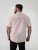 D555 Lucas Fläckavvisande Lättstruken Stretchskjorta med Kort Ärm Rosa - Skjortor - Stora skjortor - 2XL-8XL
