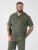 D555 Connor Stretch Cuban Collar Reosrt Short Sleeve Shirt Khaki - Skjortor - Stora skjortor - 2XL-8XL
