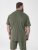 D555 Connor Stretch Cuban Collar Reosrt Short Sleeve Shirt Khaki - Skjortor - Stora skjortor - 2XL-8XL