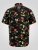 D555 Gordon Hawaiian AOP Cuvan Collar Resort Short Sleeve Black - Skjortor - Stora skjortor - 2XL-8XL