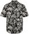 JP1880 Skull Pattern Jersey Short Sleeve Shirt Black - Skjortor - Stora skjortor - 2XL-8XL