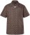 JP1880 Boxy Cuba Short Sleeve Shirt Brown - Skjortor - Stora skjortor - 2XL-8XL