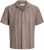 Jack & Jones Montauk Crochet Short Sleeve Shirt Dark Red - Kortärmade skjortor - Kortärmade Skjortor Stora Storlekar