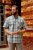Kam Jeans 6339 Checked Short Sleeve Shirt Mineral Blue - Skjortor - Stora skjortor - 2XL-8XL