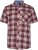 Kam Jeans 6368 Checked Short Sleeve Shirt Red - Skjortor - Stora skjortor - 2XL-8XL