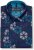 Kam Jeans 6071 Record Print Long Sleeve Shirt Navy - Skjortor - Stora skjortor - 2XL-8XL