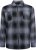 Kam Jeans 6354 Zip Through Check Shirt Charcoal - Skjortor - Stora skjortor - 2XL-8XL