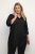 Kaffe Curve Nana Skjorttunika Djupsvart - Blusar & tunikor - 
