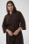 Kaffe Curve Mille Short Shirt Dress Black Coffee Brown - Miniklänningar - 