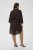 Kaffe Curve Mille Short Shirt Dress Black Coffee Brown - Miniklänningar - 