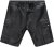JP1880 Leather Shorts Cargo Pockets Lamb Nappa Leather Black - Shorts - Stora shorts W40-W60