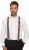 JP1880 Suspenders with Adjustable Length Burgundy Red - Accessoarer - 