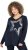 Ulla Popken Sequined Star Rolled Edge Sweater Navy - Collegetröjor & hoodies - 