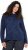 Ulla Popken Textured Glitter Embroidery Oversized Sweater Ink Blue - Collegetröjor & hoodies - 