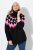 Ulla Popken Neon Alpine Pattern Long Sleeve Turtleneck Sweater Light Pink - Collegetröjor & hoodies - Mjuka tröjor och hoodies i stora storlekar