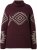 Ulla Popken Aztec Pattern Turtleneck Sweater Plum - Collegetröjor & hoodies - 