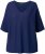 Ulla Popken Oversized 3/4 Sleeve V-Neck Sweater Navy - Collegetröjor & hoodies - 
