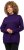 Ulla Popken Long Sleeves Mock Turtleneck Sweater Deep Violet - Collegetröjor & hoodies - 