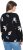 Ulla Popken Eco Cotton Leaf Pattern Long Sleeve Sweater Black - Collegetröjor & hoodies - 
