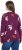 Ulla Popken Eco Cotton Leaf Pattern Long Sleeve Sweater Forest Berry - Collegetröjor & hoodies - 