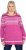 Ulla Popken Norwegian Style Pastel Tone Long Sleeve Sweater Summer Berry - Collegetröjor & hoodies - 