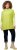 Ulla Popken Oversized Knit Sweater Vest Lime Green - Collegetröjor & hoodies - 