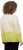Ulla Popken Block Stripe Long Sleeve V-Neck Sweater Lime Green - Collegetröjor & hoodies - 