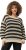 Ulla Popken Striped Long Sleeve Crocheted Sweater Vanilla - Collegetröjor & hoodies - 