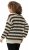 Ulla Popken Striped Long Sleeve Crocheted Sweater Vanilla - Collegetröjor & hoodies - 