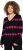 Ulla Popken Heart Print Long Sleeve V-Neck Sweater Black - Collegetröjor & hoodies - 