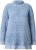 Ulla Popken Blanket Stitch Oversized Turtleneck Sweater Dove Blue - Collegetröjor & hoodies - 