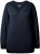 Ulla Popken Soft Fine Knit Pullover V-Neck Sweatshirt Marine - Collegetröjor & hoodies - 