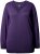 Ulla Popken Casual V-Neck Long Sleeve Sweater Deep Violet - Collegetröjor & hoodies - 