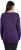 Ulla Popken Casual V-Neck Long Sleeve Sweater Deep Violet - Collegetröjor & hoodies - 