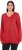 Ulla Popken Casual V-Neck Long Sleeve Sweater Salsa - Collegetröjor & hoodies - 
