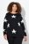 Ulla Popken Glitter Stars Soft Knit Sweater Black - Collegetröjor & hoodies - Mjuka tröjor och hoodies i stora storlekar