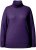 Ulla Popken Turtleneck Ribbed Trim Long Sleeve Sweater Deep Violet - Collegetröjor & hoodies - 