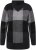 Ulla Popken Grand Check Long Sleeve Sweater Charcoal Grey Melange - Collegetröjor & hoodies - 