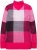 Ulla Popken Grand Check Long Sleeve Sweater Red Pink - Collegetröjor & hoodies - 