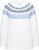Ulla Popken Norwegian-Inspired Long Sleeve Knit Sweater Snow White - Collegetröjor & hoodies - 