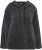 Ulla Popken Chenille Knit Hoodie Graphite Grey - Collegetröjor & hoodies - 