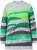Ulla Popken Landscape Stripe Sweater Moss Green - Collegetröjor & hoodies - 