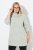 Ulla Popken Space Yarn Oversized Turtleneck Sweater Light Grey Melange - Collegetröjor & hoodies - Mjuka tröjor och hoodies i stora storlekar