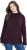 Ulla Popken Contrast Trim Long Sleeve Sweater Dark Ruby - Collegetröjor & hoodies - 