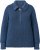 Ulla Popken Two-Tone Mixed Knit Troyer Collar Sweater Navy - Collegetröjor & hoodies - 
