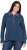 Ulla Popken Two-Tone Mixed Knit Troyer Collar Sweater Navy - Collegetröjor & hoodies - 