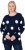 Ulla Popken Fluffy Polka Dot Sweater Ink Blue - Collegetröjor & hoodies - 